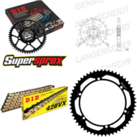 Chain Kit - Steel - for: YAMAHA SR500 91-91/SR500 Trommelbrem 20-55-130 DID428VX(G&B) Clip