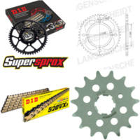 Kettensatz Stahl für: YAMAHA XT600 Z Tenere 83-84 15-39-102 DID520VX3(G&B) Niet