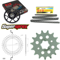 Kettensatz Stahl für: YAMAHA SRX600 86-86 15-37-104 DID520NZ Clip