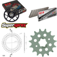 Kettensatz Stahl für: YAMAHA SRX600 86-86 15-37-104 DID520ZVM-X Niet