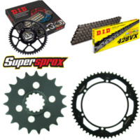 Kettensatz Stahl für: YAMAHA SR400 14-15 19-56-130 DID428VX Niet