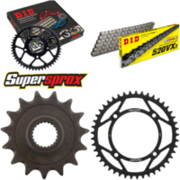 Kettensatz Stahl für: YAMAHA XT600 E 97-03 15-45-106 DID520VX3 Endlos