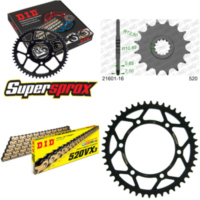 Chain Kit - Steel - for: YAMAHA XTZ Super Tenere 89-98 16-46-112 DID520VX3(G&B) Clip