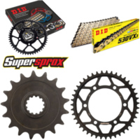 Kettensatz Stahl für: YAMAHA YZF750 R7 99-00 17-43-118 DID530VX3(G&B) Niet