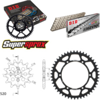 Chain Kit - Steel - for: KAWASAKI KX125 86-89 12-47-112 DID520ZVM-X(S&S) rivet