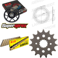 Kettensatz Stahl für: KAWASAKI KR-1 250 S 90-92 15-41-108 DID520VX3(G&B) Endlos