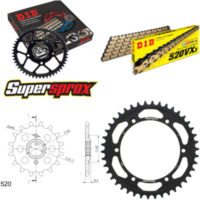 Chain Kit - Steel - for: KAWASAKI KLX250 S /SF 09-14 14-42-106 DID520VX3(G&B) Clip