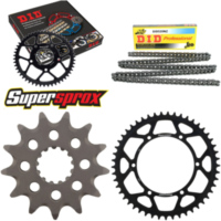 Kettensatz Stahl für: KAWASAKI KX250 02-04 13-49-114 DID520NZ Clip