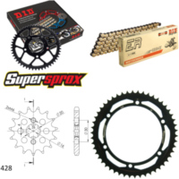 Kettensatz Stahl für: KAWASAKI KMX200 88-90 16-50-126 DID428NZ(G&B) Clip