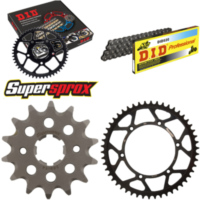Chain Kit - Steel - for: KAWASAKI KLX250 R 93-98/KLX300 R 97-02 14-50-110 DID520 Clip