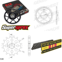 Chain Kit - Steel - for: KAWASAKI Z250 A 78-80/Z250 C 80-82/Z2 15-35-098 DID530 Clip