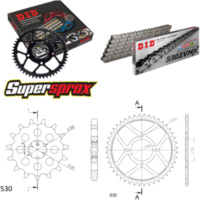 Chain Kit - Steel - for: KAWASAKI Z440 H 82-83 15-44-102 DID530ZVM-X endless
