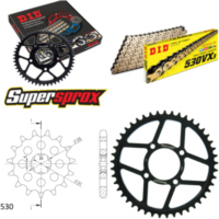 Chain Kit - Steel - for: KAWASAKI Z440 A LTD 80-84 15-45-104 DID530VX3(G&B) rivet