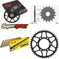Chain Kit - Steel - for: KAWASAKI ZX-6R /RR 09-12/ZX-6R /RR 07 16-43-112 DID520VX3(G&B) rivet