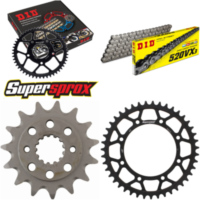 Kettensatz Stahl für: KAWASAKI KLX650 C 93-95/KLX650 R 99-01 15-43-112 DID520VX3 Clip