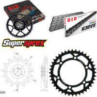 Kettensatz Stahl für: KAWASAKI GPZ1000 RX >630< 86-88 15-40-094 DID630VS Niet
