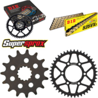 Chain Kit - Steel - for: KAWASAKI KLZ1000 Versys 12-13 15-43-116 DID525VX3(G&B) rivet