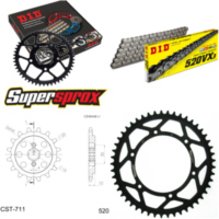 Chain Kit - Steel - for: HUSQVARNA SM125 S 00-06 14-49-114 DID520VX3 rivet