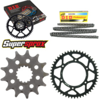 Chain Kit - Steel - for: HUSQVARNA TC125 2T 13-14/TE125 2T 13-14 13-50-118 DID520NZ Clip