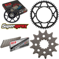Chain Kit - Steel - for: HUSQVARNA TC250 04-05/TE250 04-10 13-50-116 DID520ZVM-X rivet
