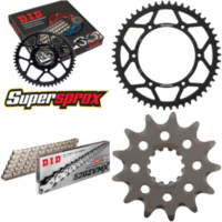 Chain Kit - Steel - for: HUSQVARNA TC250 04-05/TE250 04-10 13-50-116 DID520ZVM-X(S&S) rivet