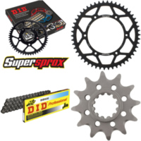 Kettensatz Stahl für: HUSQVARNA TC250 06-08 12-50-116 DID520 Clip