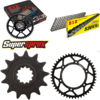 Kettensatz Stahl für: HUSABERG FC450 04-06 13-48-116 DID520VX3 Niet