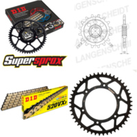 Chain Kit - Steel - for: HUSABERG FE450 E 04-08/FE550 /E 04-08 15-48-116 DID520VX3(G&B) Clip