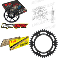 Kettensatz Stahl für: HUSABERG FS650 C /E 01-08 15-40-110 DID520VX3(G&B) Clip