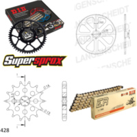 Kettensatz Stahl für: SUZUKI GT80 L/E 81-83 14-38-110 DID428NZ(G&B) Clip