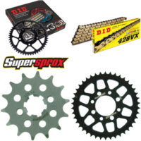 Kettensatz Stahl für: SUZUKI TS80 X 84-87 14-42-120 DID428VX(G&B) Clip