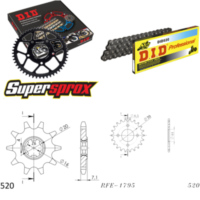 Chain Kit - Steel - KA/SU KFX80 KSF[US] 03-06/LT80 Quad 10-22-036 DID520 Clip