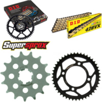 Kettensatz Stahl für: SUZUKI GZ125 Gunfighter 00-06/GZ125 M 15-45-132 DID428VX(G&B) Clip
