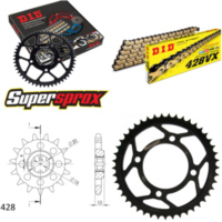 Chain Kit - Steel - for: SUZUKI GZ125 Marauder 80km/h 98-14 14-45-132 DID428VX(G&B) rivet
