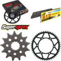 Kettensatz Stahl für: SUZUKI RM250 97-98/RM250 04-13 13-50-114 DID520 Clip