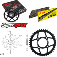 Chain Kit - Steel - for: SUZUKI GS125 97-99 14-43-124 DID428VX Clip
