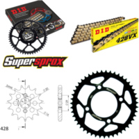 Chain Kit - Steel - for: SUZUKI RG125 F 92-95 16-47-130 DID428VX(G&B) endless