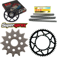 Kettensatz Stahl für: SUZUKI RM125 92-93/RM125 00-03/RM-Z 2 13-49-114 DID520NZ Clip