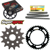 Kettensatz Stahl für: SUZUKI DR350 S 90-93 14-43-108 DID520NZ Clip