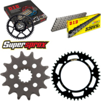 Kettensatz Stahl für: SUZUKI DR350 S 90-93 14-43-108 DID520VX3 Niet
