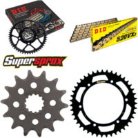 Kettensatz Stahl für: SUZUKI DR350 S 90-93 14-43-108 DID520VX3(G&B) Clip