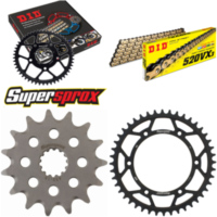 Chain Kit - Steel - for: SUZUKI DR350 [US] 94-99/DR350 SE 99-9 15-44-112 DID520VX3(G&B) rivet