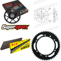 Chain Kit - Steel - for: SUZUKI DR125 SM 08-14 16-50-130 DID428VX rivet