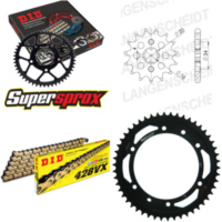 Chain Kit - Steel - for: SUZUKI DR125 SM 08-14 16-50-130 DID428VX(G&B) Clip