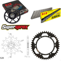 Chain Kit - Steel - for: SUZUKI DR400 S 80-81 16-44-106 DID520VX3 Clip