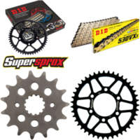 Chain Kit - Steel - for: SUZUKI GSX400 FE Katana 81-83 15-43-104 DID530VX3(G&B) rivet