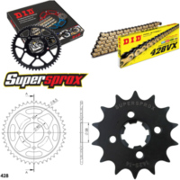 Chain Kit - Steel - for: SUZUKI GSX125 S /R 17- 14-45-122 DID428VX(G&B) endless