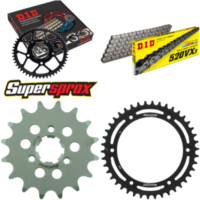 Chain Kit - Steel - for: SUZUKI DR600 R Dakar 86-90/DR600 S 85 16-42-108 DID520VX3 Clip