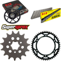 Kettensatz Stahl für: SUZUKI DR750 S 89-89/DR800 S 88-90 15-48-116 DID520VX3 Clip