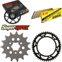 Kettensatz Stahl für: SUZUKI DR800 S 94-99 15-47-116 DID525VX3(G&B) Clip